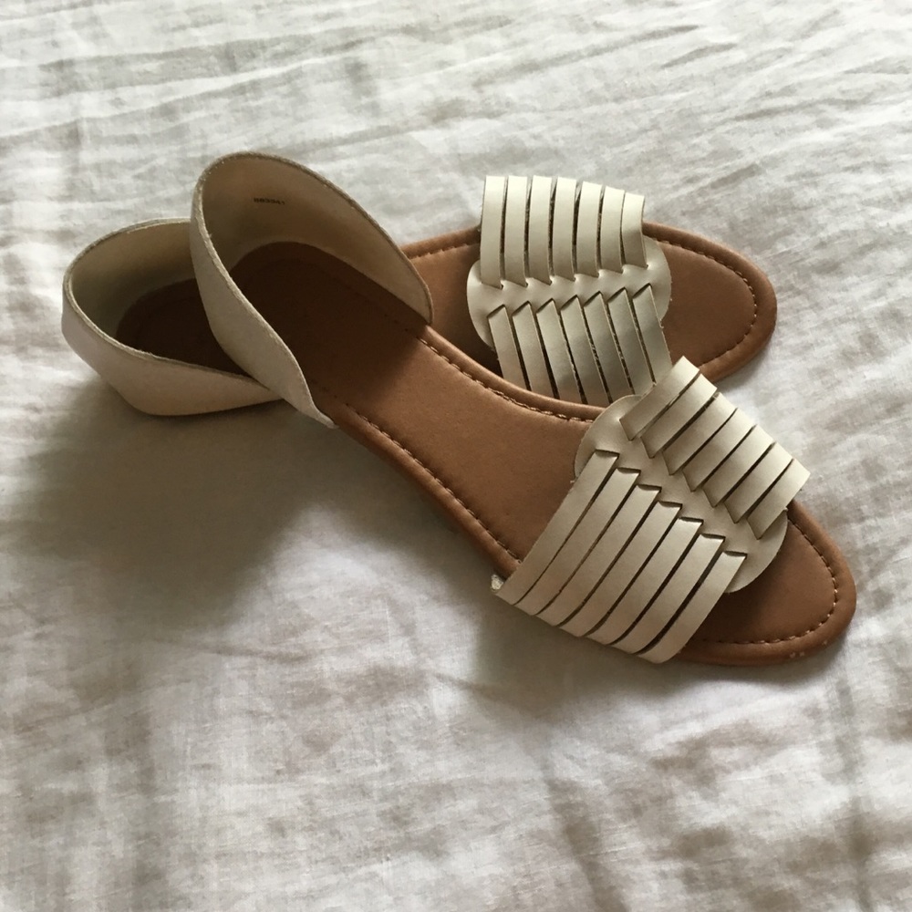White sandals
